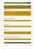 NERC RC Exam Questions and Correct  Answers&sol; Latest Update &sol; Already Graded