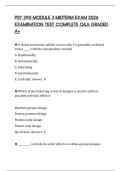 PSY 290 MODULE 3 MIDTERM EXAM 2026 EXAMINATION TEST COMPLETE Q&A GRADED A&plus;