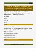 NERC RC Questions Questions and  Correct Answers&sol; Latest Update &sol; Already  Graded