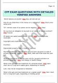 CFP EXAM QUESTIONS WITH DETAILED  VERIFIED ANSWERS