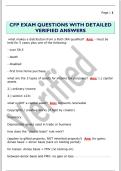 CFP EXAM QUESTIONS WITH DETAILED  VERIFIED ANSWERS 