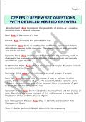 CFP FP512 REVIEW SET QUESTIONS  WITH DETAILED VERIFIED ANSWERS