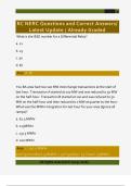 RC NERC Questions and Correct Answers&sol;  Latest Update &sol; Already Graded