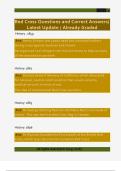 Red Cross Questions and Correct Answers&sol;  Latest Update &sol; Already Graded