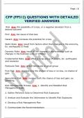 CFP &lpar;FP512&rpar; QUESTIONS WITH DETAILED  VERIFIED ANSWERS 