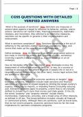 CGSS QUESTIONS WITH DETAILED  VERIFIED ANSWERS