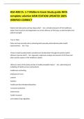 HSA 408 Ch&period; 1-7 Midterm Exam Study guide With complete solution NEW EDITION UPDATED 100&percnt; VERIFIED CORRECT 