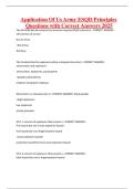 Application Of Us Army ESQD Principles Questions with Correct Answers 2025