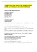 NUR 1025 Final Exam Review&sol; Nur 1025 Exam 3 NEW EDITION UPDATED 100&percnt; VERIFIED CORRECT 2026