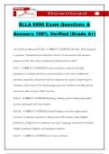 SLLA 6990 Exam Questions & Answers 100&percnt; Verified &lpar;Grade A&plus;&rpar;
