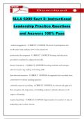 SLLA 6990 Sect 2&colon; Instructional Leadership Practice Questions and Answers 100&percnt; Pass