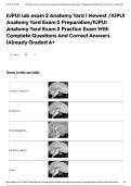 IUPUI Anatomy lab exam 2 Newest &sol;IUPUI Anatomy lab Exam 3 Preparation&sol;IUPUI Anatomy Practice Exam With Complete Questions And Correct Answers &vert;Already Graded A&plus;