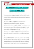 SLLA 6990 Exam with Correct Answers 100&percnt; Pass