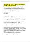 NURS 3020- Test 1 With 47 Questions and answers Newest RATED A&plus; 2025&sol;2026 