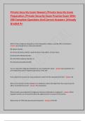 Private Security Exam Newest &sol;Private Security Exam Preparation &sol;Private Security Exam Practice Exam With 200 Complete Questions And Correct Answers &vert;Already Graded A&plus;