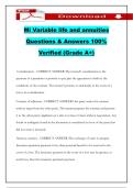 Mi Variable life and annuities Questions & Answers 100&percnt; Verified &lpar;Grade A&plus;&rpar;
