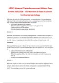 NR509 Advanced Physical Assessment Actual Midterm Exam Review 2025&sol;2026 &ndash; Chamberlain College &vert; Rated A Verified Answers
