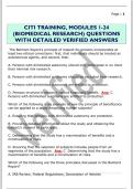 CITI TRAINING&comma; MODULES 1-24  &lpar;BIOMEDICAL RESEARCH&rpar; QUESTIONS  WITH DETAILED VERIFIED ANSWERS 