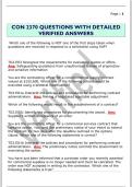 CON 2370 QUESTIONS WITH DETAILED  VERIFIED ANSWERS
