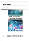 TEST BANK for Basic & Applied Concepts of Blood Banking and Transfusion Practices 5th Edition by Paula R&period; Howard &vert; Complete Guide with All Chapters &vert; Multiple Choice&comma; Matching&comma; True&sol;False