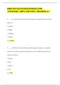 ISDS 351 EXAM QUESTIONS AND ANSWERS &vert; 100&percnt; SOLVED &vert; GRADED A&plus;&period;