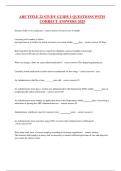 ARF TITLE 22 STUDY GUIDE 1 QUESTIONS WITH CORRECT ANSWERS 2025