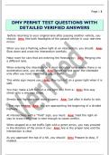 DMV PERMIT TEST QUESTIONS WITH  DETAILED VERIFIED ANSWERS 