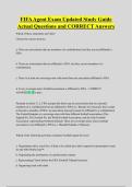 FIFA Agent Exam Updated Study Guide  Actual Questions and CORRECT Answers