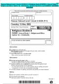Pearson Edexcel Level 1&sol;Level 2 GCSE &lpar;9&ndash;1&rpar; Religious Study B PAPER 1&colon; Area of Study 1 &ndash;  Religion and Ethics Option 1B &ndash; Christianity  ACTUAL Questions and CORRECT ANSWERS  2025&sol;2026 