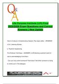 Life Purpose Institute Final Exam &vert; 100&plus; Verified Questions on Coaching Models&comma; SMART Goals&comma; Client Blocks & Empowerment Tools &vert; 2025&sol;2026 &vert; Life Purpose Institute
