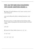 PSYC 426 TEST BANK 2026 EXAM REVIEW WITH SOLVED QUESTIONS GRADED A&plus;