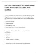 PSYC 1020 TRENT ACTUAL EXAM 2026 QUESTIONS WITH SOLUTIONS GRADED A&plus;