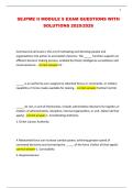 SEJPME II MODULE 9 EXAM QUESTIONS WITH SOLUTIONS 2025&sol;2026