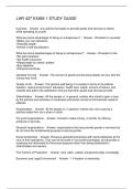 LHR 427 EXAM 1 STUDY GUIDE