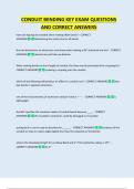 CONDUIT BENDING KEY EXAM QUESTIONS  AND CORRECT ANSWERS
