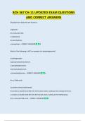 BCH 367 CH-10 UPDATED EXAM QUESTIONS  AND CORRECT ANSWERS