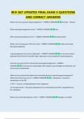 BCH 367 UPDATED FINAL EXAM 3 QUESTIONS  AND CORRECT ANSWERS 