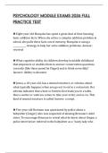 PSYCHOLOGY MODULE EXAMS 2026 FULL PRACTICE TEST