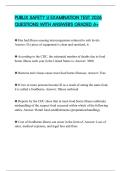 PUBLIX SAFETY U EXAMINATION TEST 2026 QUESTIONS WITH ANSWERS GRADED A&plus;
