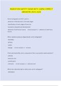 RADIATION SAFETY EXAM WITH 100&percnt; CORRECT ANSWERS 2025-2026