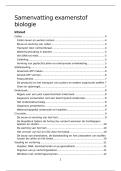 Alle eindexamenonderwerpen Biologie 