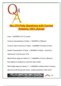 NUR 370 &ndash; Pediatric Development & Psychosocial Nursing &vert; 100 Q&A &vert; Growth Stages&comma; Pain&comma; Meds&comma; Chronic Care