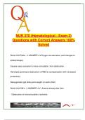 NUR 370 &ndash; Pediatric Hematology Exam 3 &vert; 100 Q&A &vert; Sickle Cell&comma; Anemia&comma; Hemophilia&comma; Thalassemia