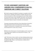 PYC1501 ASSIGNMENT QUESTIONS AND ANSWERS 2026 COMPREHENSIVE EXAM FULL QUESTIONS AND CORRECT SOLUTIONS