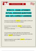 ISTM 210 - EXAM 3 &lpar;PHINNEY&rpar; ACTUAL 2025&sol;2026 QUESTIONS AND 100&percnt; CORRECT ANSWERS
