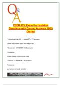 PCSD 313 &ndash; Exam 3 Q&A &vert; 100&percnt; Solved &vert; Facial Muscles&comma; Mastication&comma; Tongue&comma; Velopharyngeal&comma; Articulation