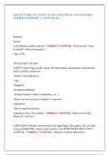 SOCIAL WORK LICENSING EXAM &vert; QUESTIONS AND ANSWERS &vert;  VERIFIED ANSWERS &vert; LATEST EXAM 
