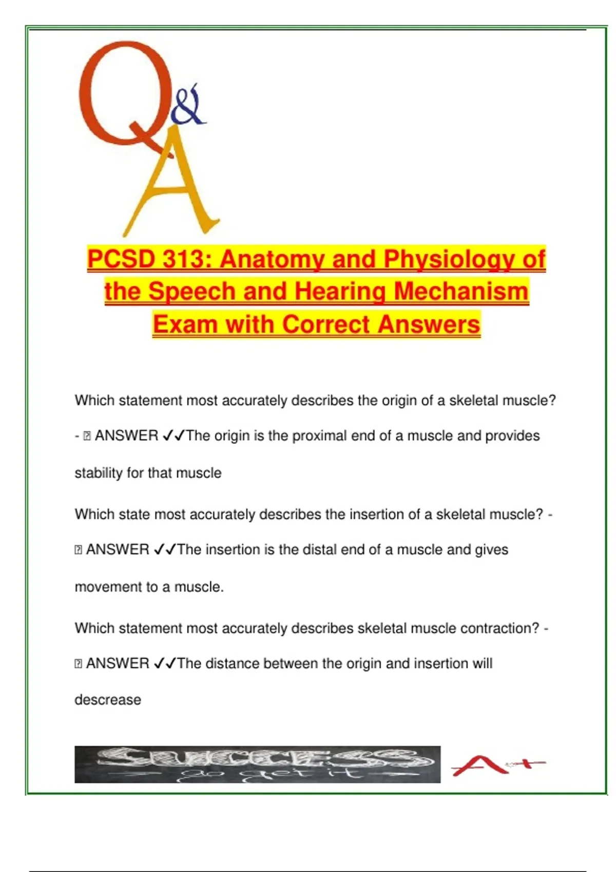 PCSD 313 – Speech and Hearing Science – 40 Exam Q&A – Muscles ...