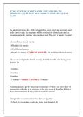 TEXAS STATE EXAM SIMULATOR - LIFE AND HEALTH  INSURANCE &vert; QUESTIONS AND CORRECT ANSWERS &vert; LATEST  EXAM 