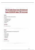 TCCC CLS Combat Lifesaver Course Test Questions and Answers Fall 2026-2027 Update 100- Correct Latest